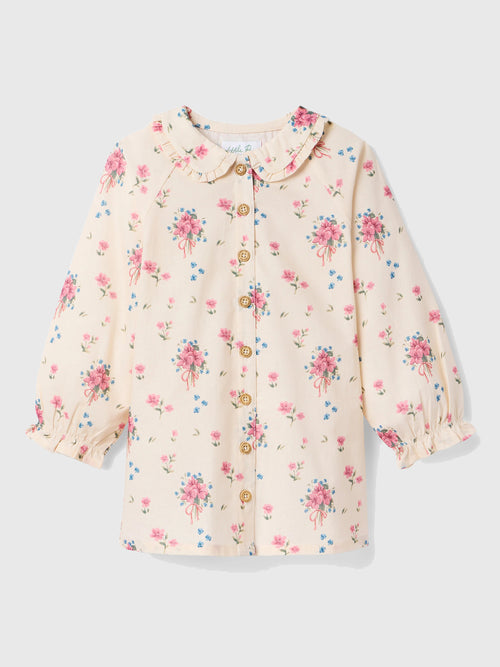 Little Paper Kids Girls' Goldie Long Sleeve Dress