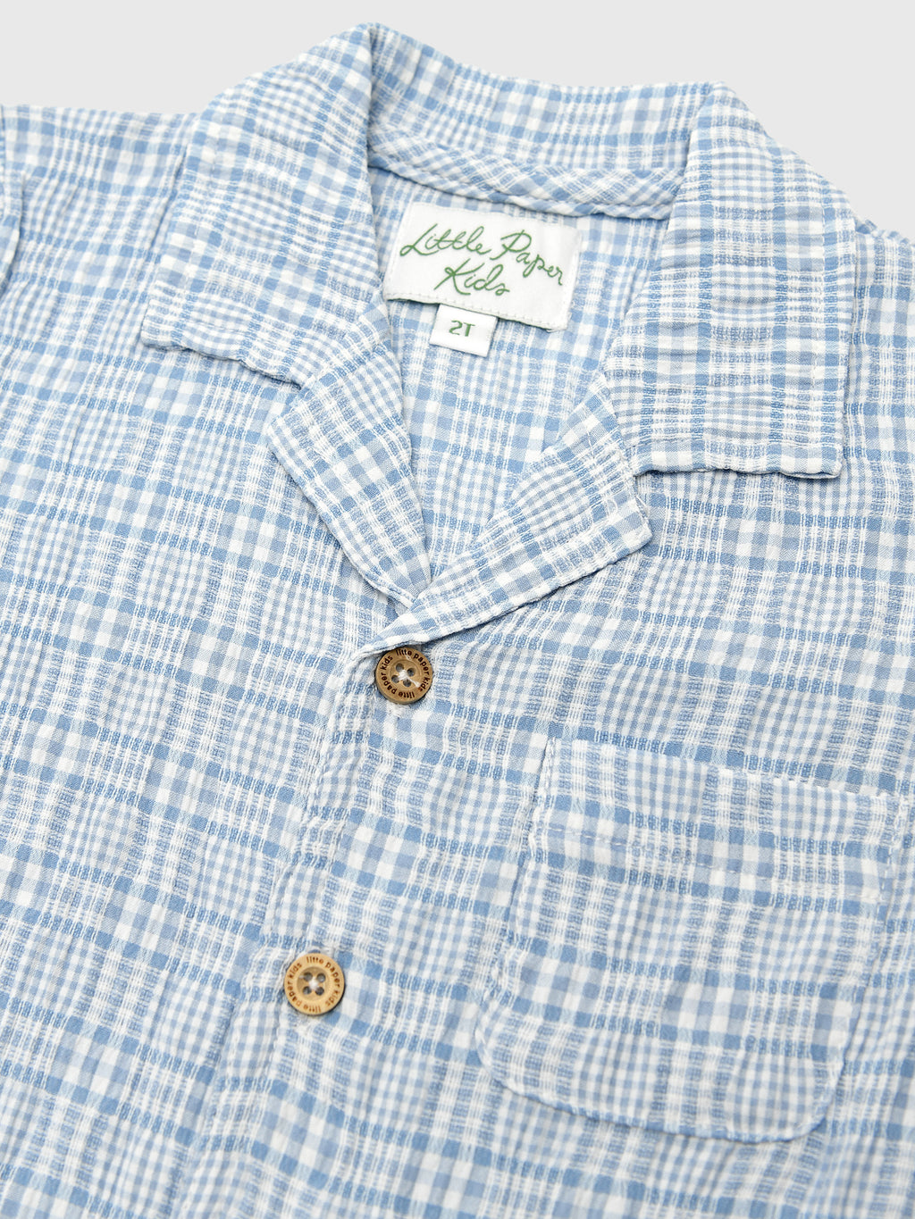 Little Paper Kids Boys' Graham Button-Down Shirt - Saint Bernard