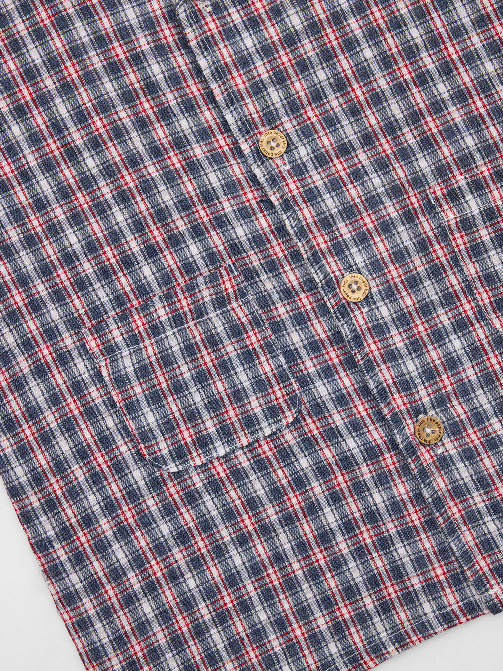 Little Paper Kids Boys' Rhodes Button Down Shirt - Saint Bernard