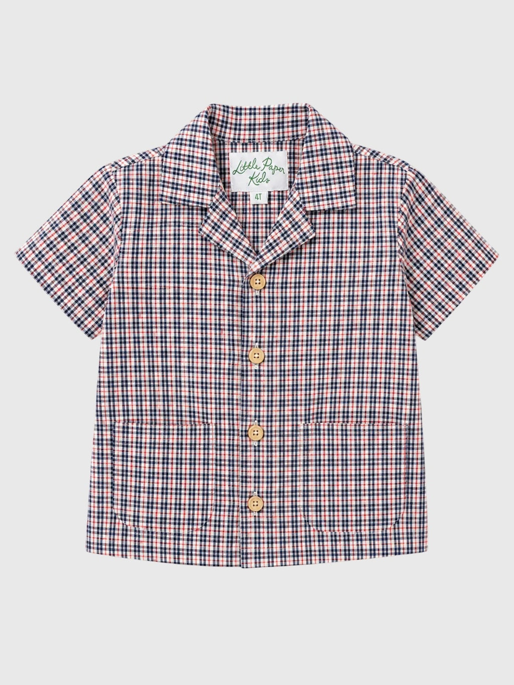 Little Paper Kids Boys' Rhodes Button Down Shirt