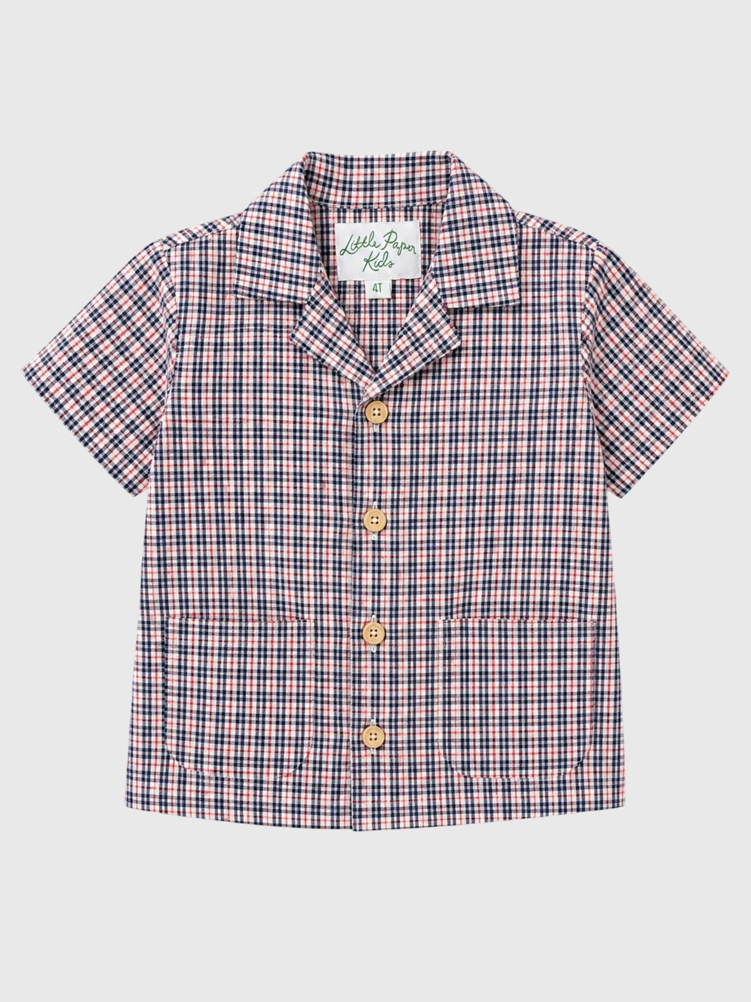 Little Paper Kids Boys' Rhodes Button Down Shirt