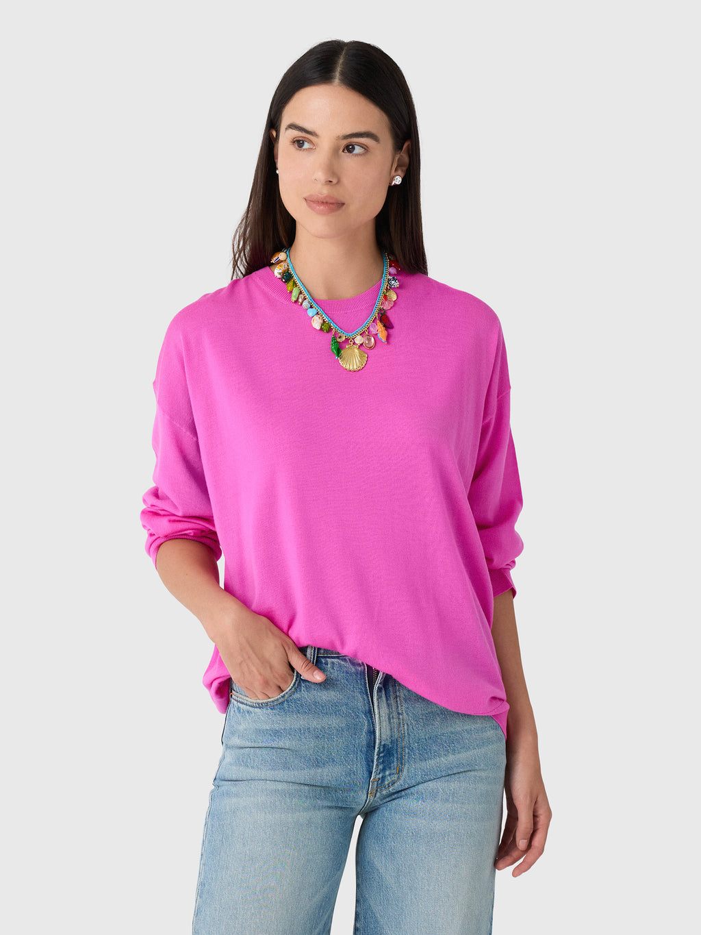 Leset Women's James Oversized Crewneck - Saint Bernard