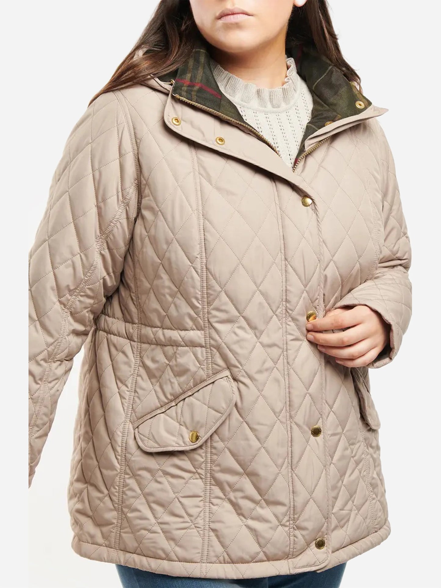 Barbour Women's Millfire Quilted Hooded Jacket - Saint Bernard