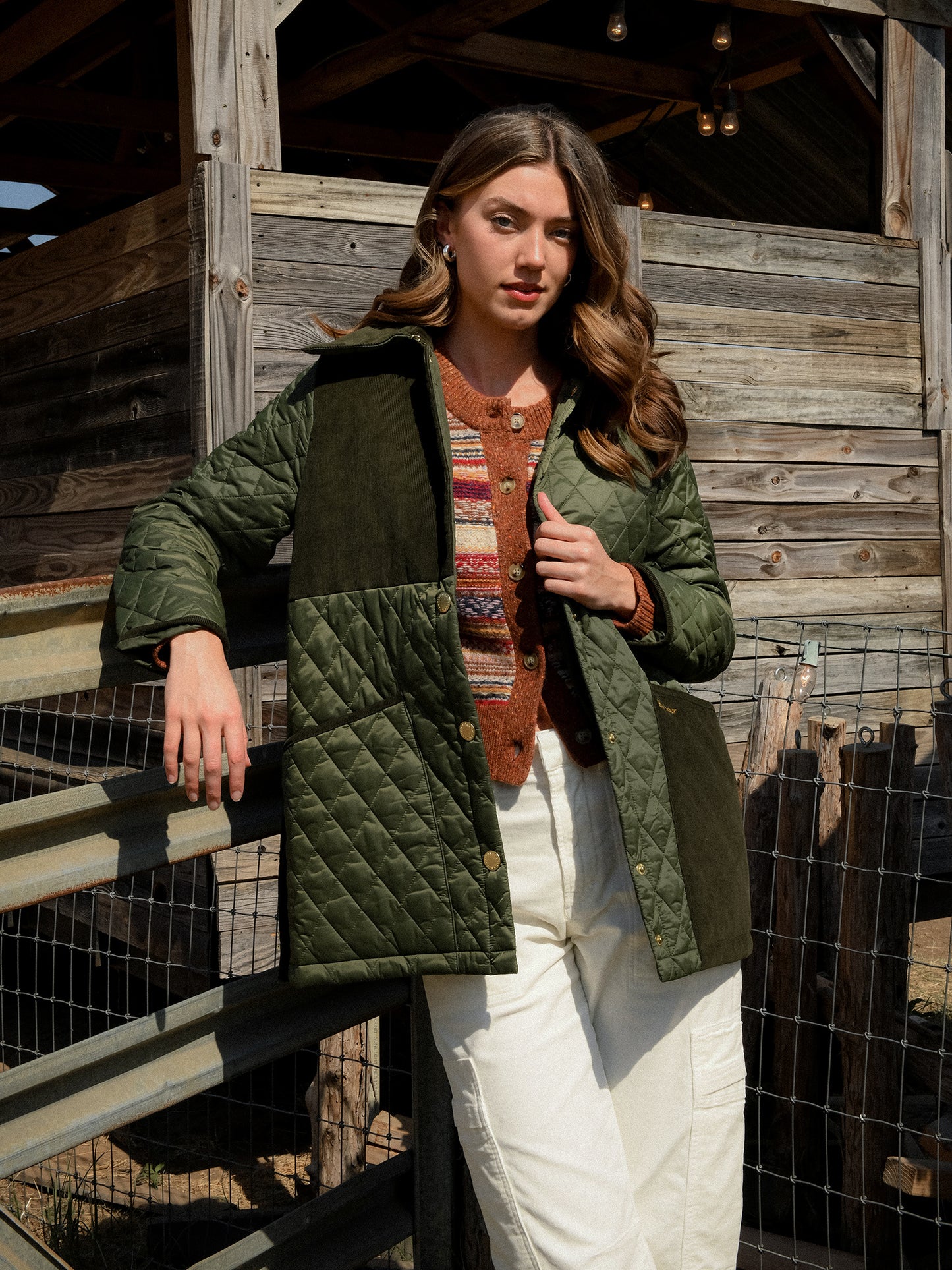 Barbour Women's Reeth Quilted Jacket - Saint Bernard