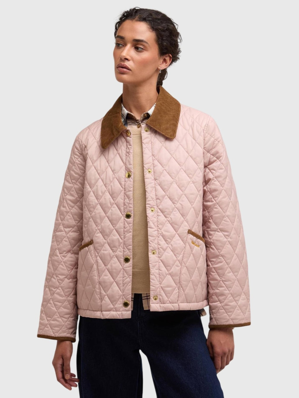 Barbour Women's Icons Cropped Liddesdale Quilted Jacket - Saint Bernard