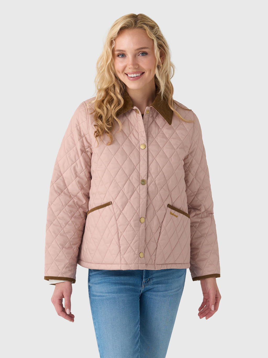 Barbour Women's Icons Cropped Liddesdale Quilted Jacket - Saint Bernard