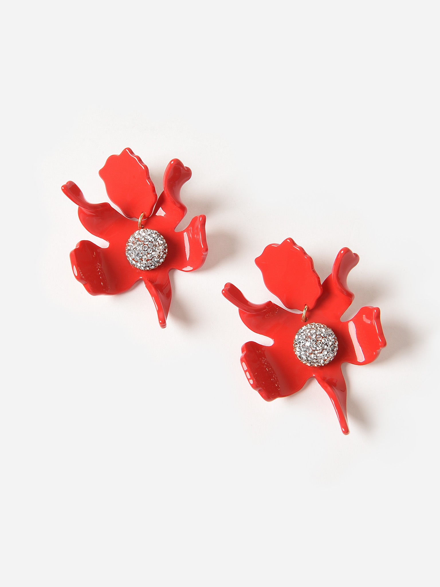Lele Sadoughi Women's Crystal Lily Earrings - Saint Bernard