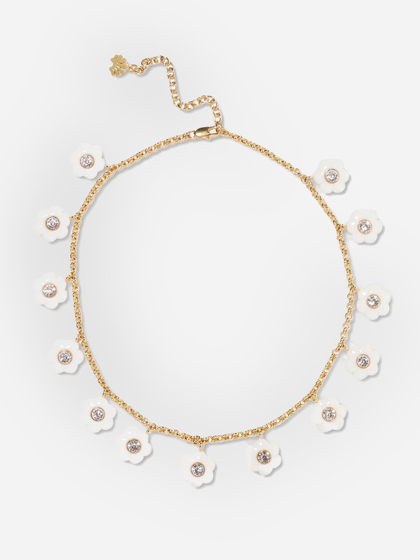 Lele Sadoughi Women's Daphne Crystal Charm Necklace – saintbernard.com