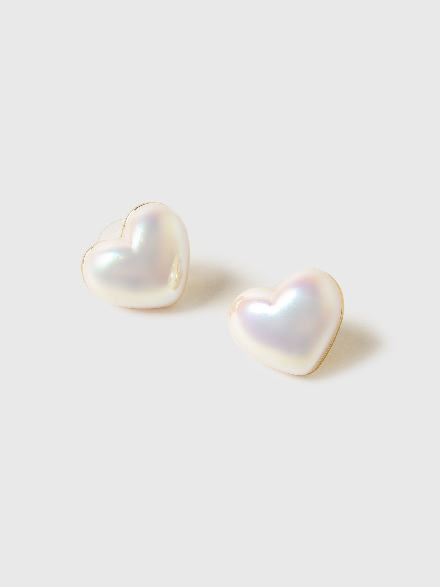 Lele Sadoughi Heart Stud Earrings - Saint Bernard