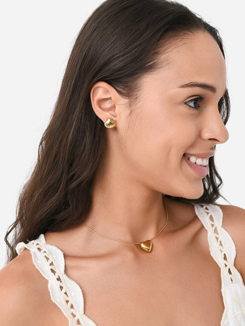 Lele Sadoughi Coquille Stud Earrings
