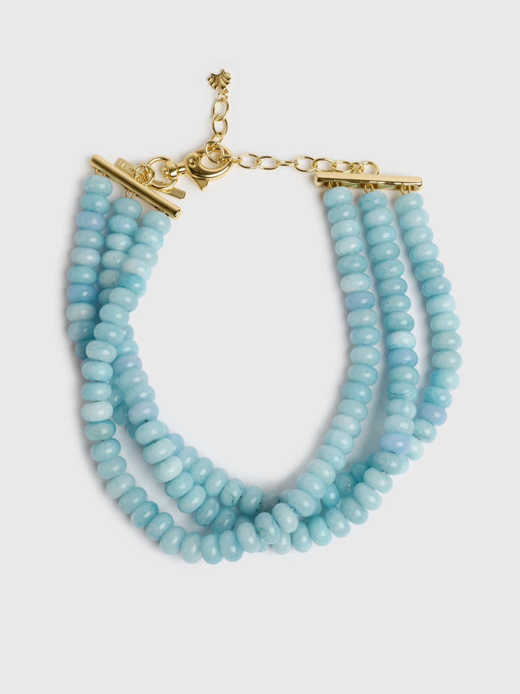 Lele Sadoughi Diana Triple Row Choker - Saint Bernard