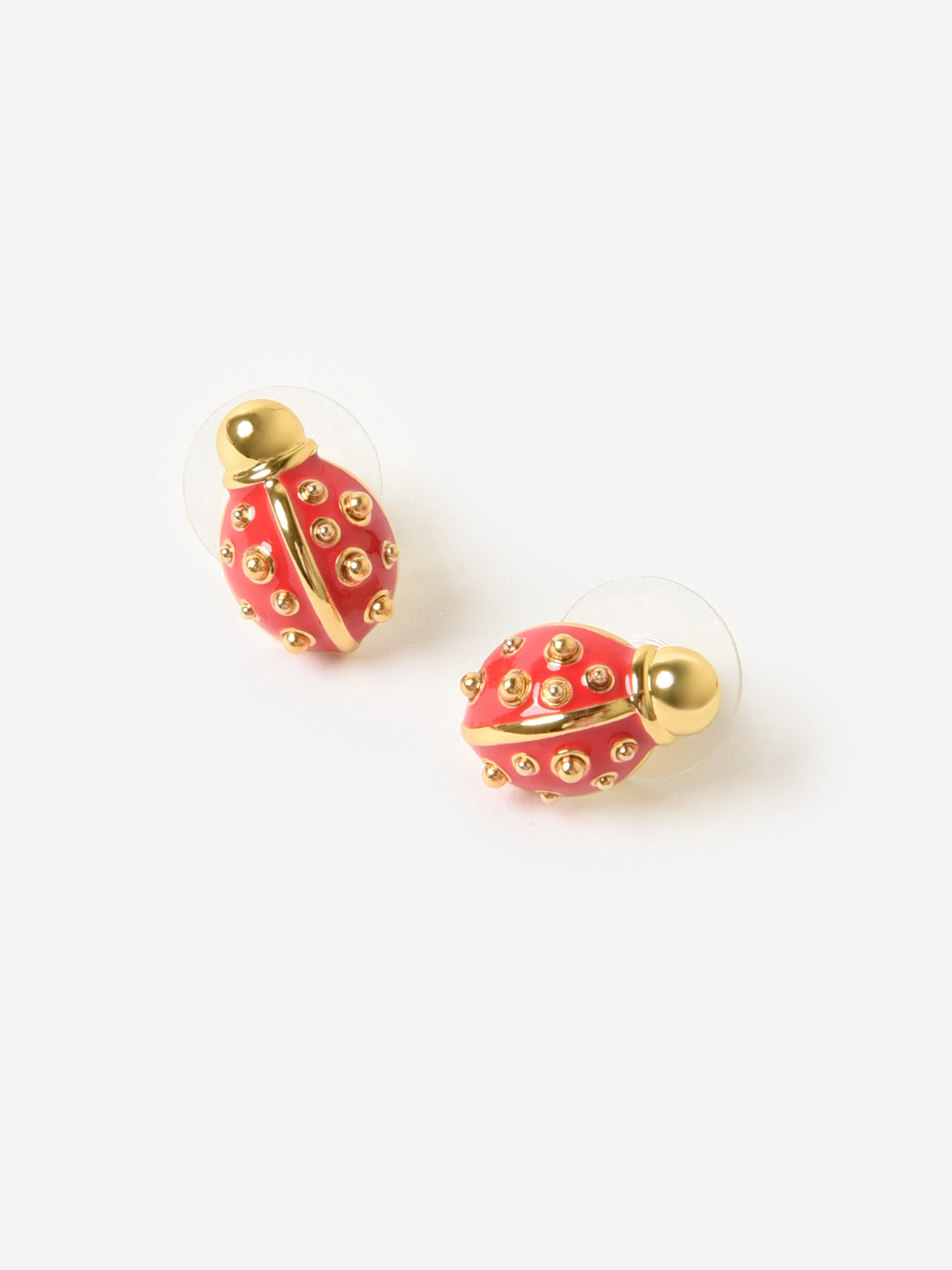 Lele Sadoughi Ladybug Stud Earrings - Saint Bernard