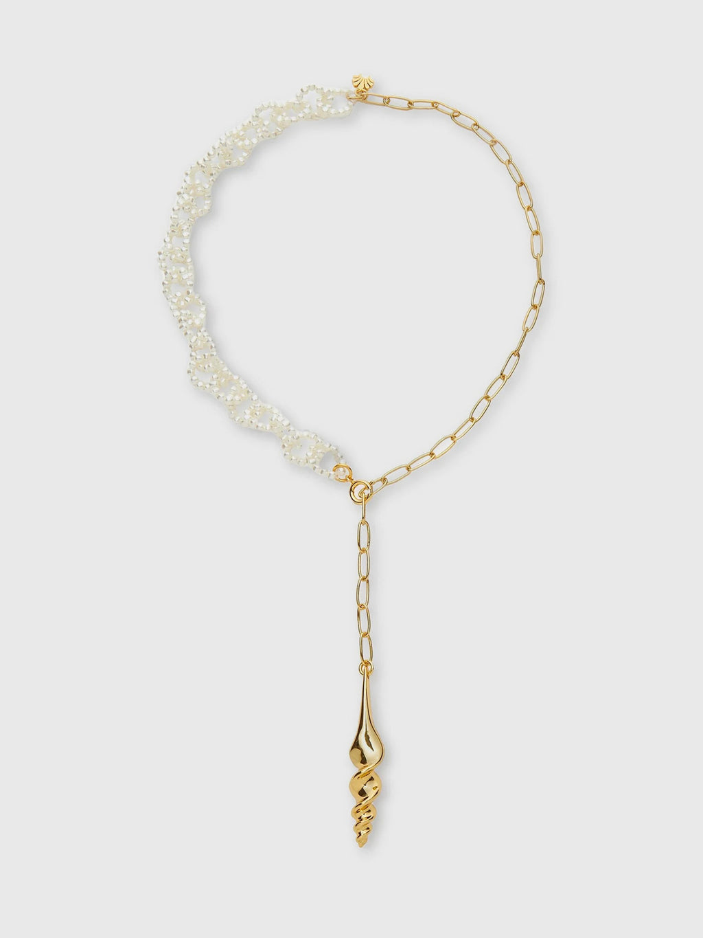 Lele Sadoughi Turritella Lariat Necklace - Saint Bernard