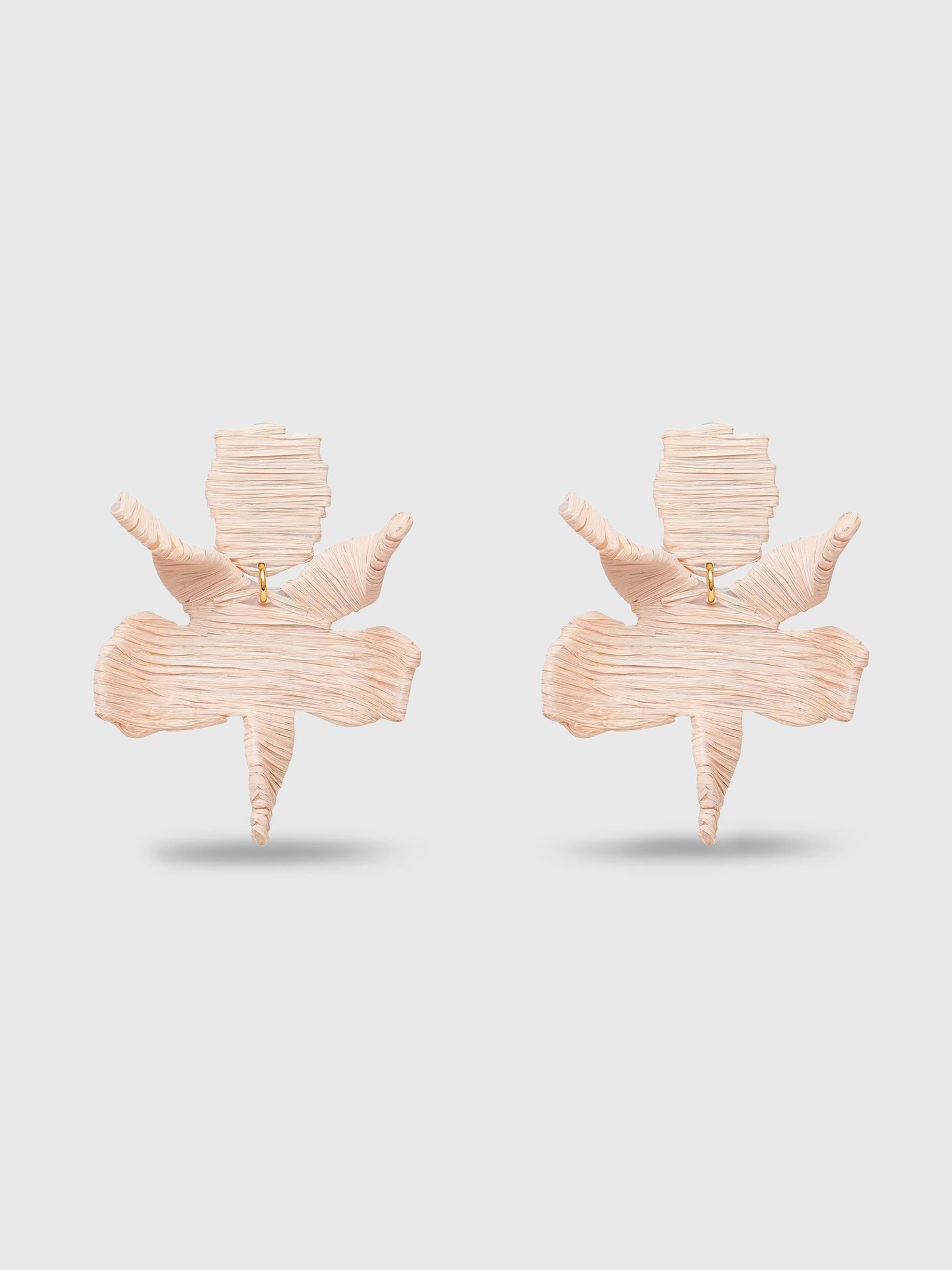 Lele Sadoughi Raffia Paper Lily Earrings - Saint Bernard