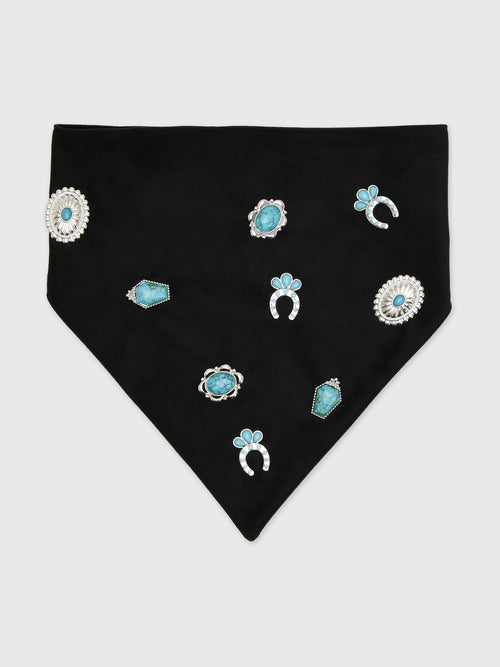 Lele Sadoughi Bonnie Concho Scarf Necklace - Saint Bernard