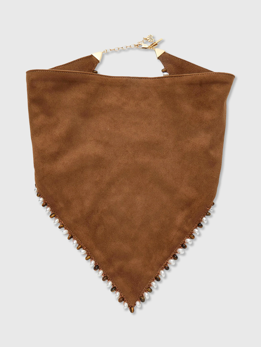 Lele Sadoughi Bonnie Beaded Scarf Necklace - Saint Bernard