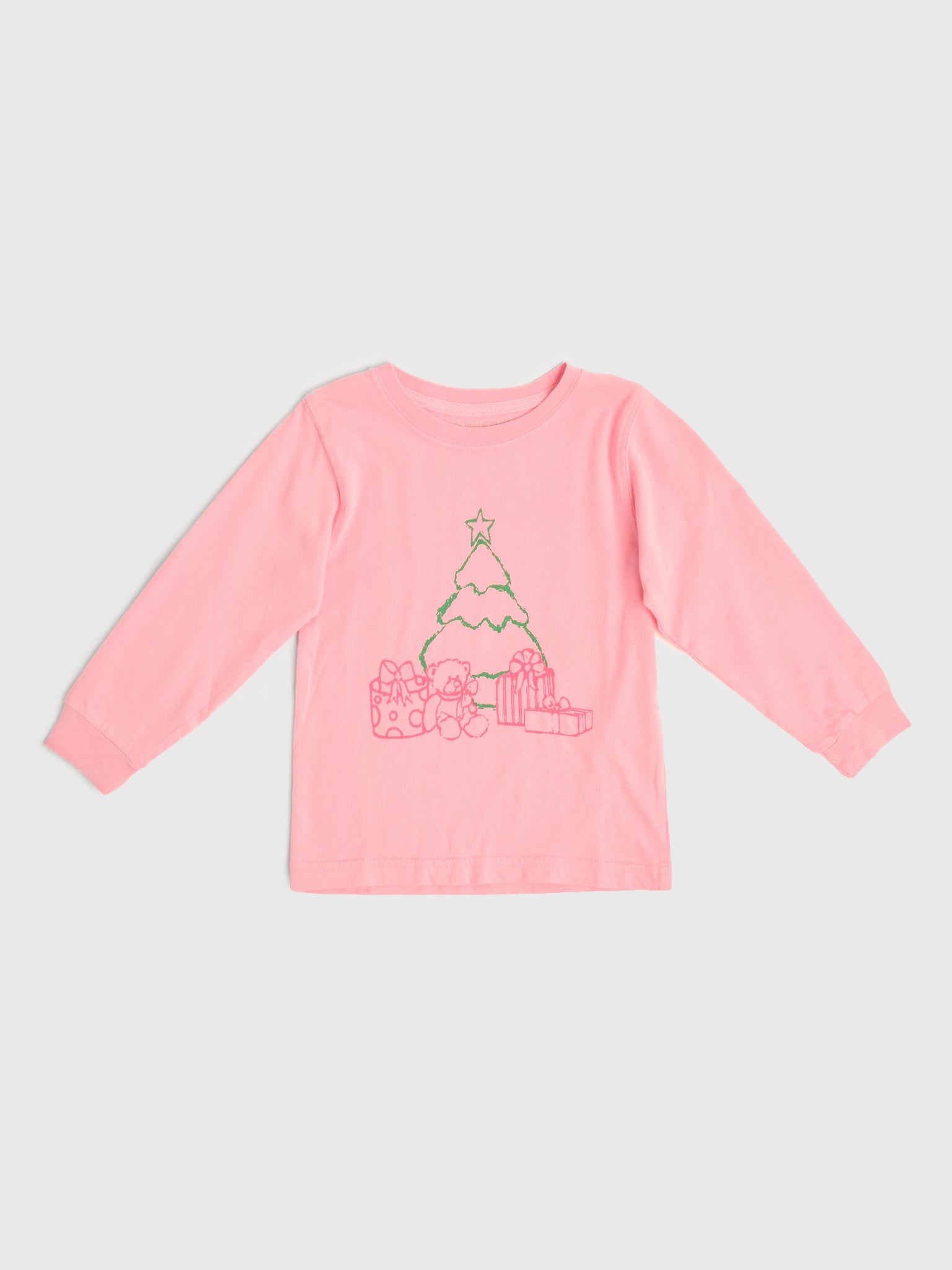 Mustard + Ketchup Kids Girls' Long Sleeve Christmas Tree Shirt
