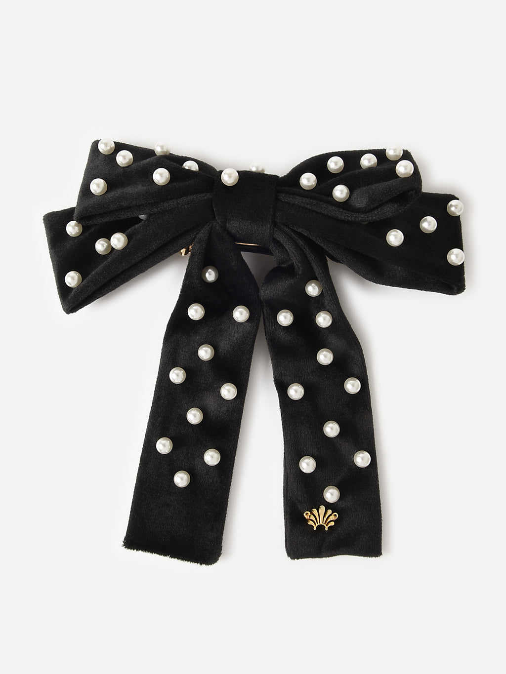 Lele Sadoughi Women's Pearl Embellished Antoinette Bow Barrette - Saint Bernard