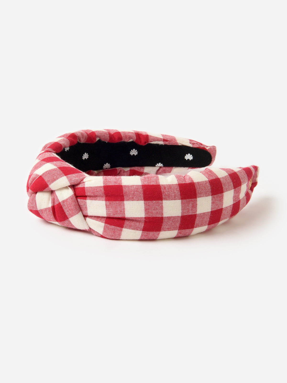 Lele Sadoughi Gingham Knotted Headband – Saint Bernard display picture 2