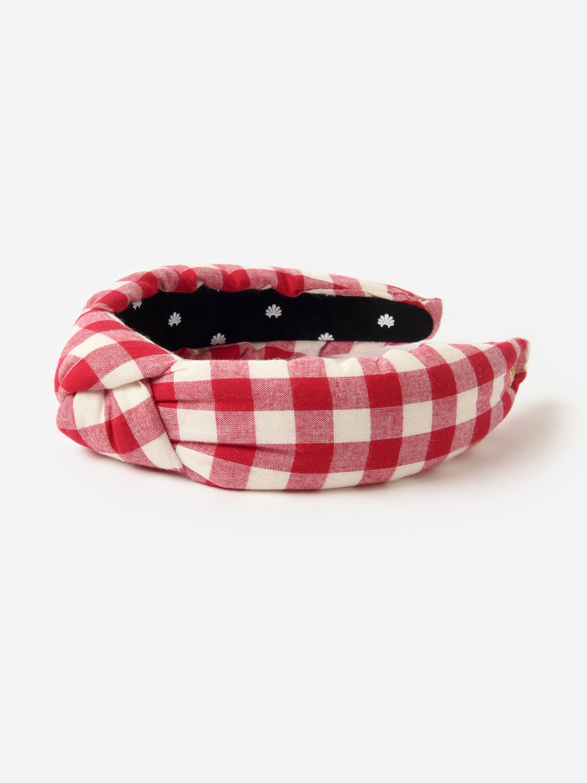 Lele Sadoughi Gingham Knotted Headband - Saint Bernard