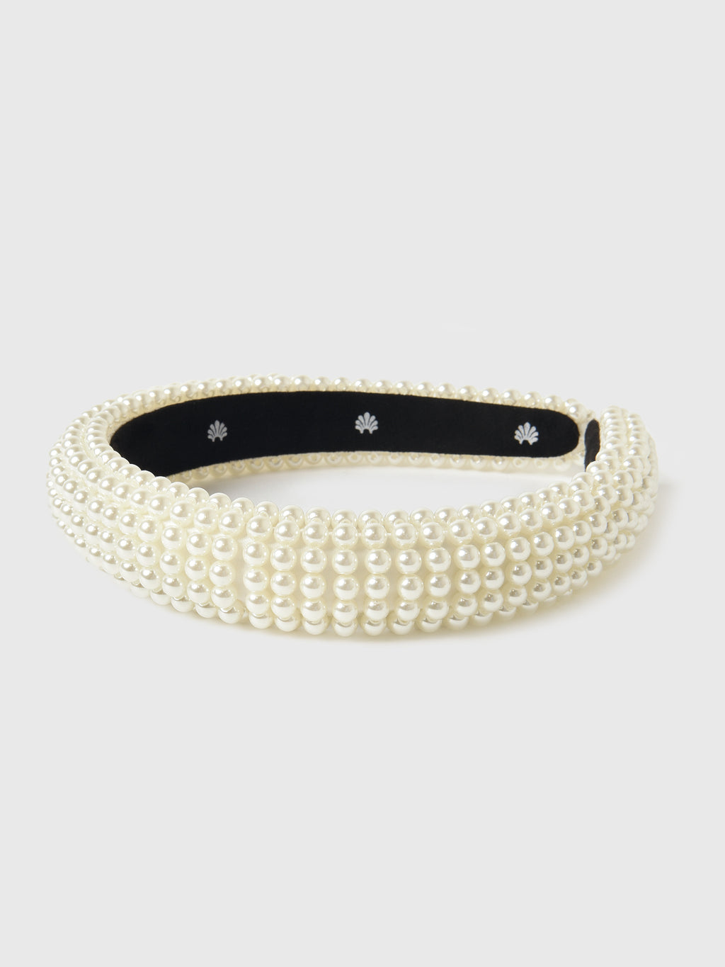 Lele Sadoughi All Over Pearl Alice Headband - Saint Bernard