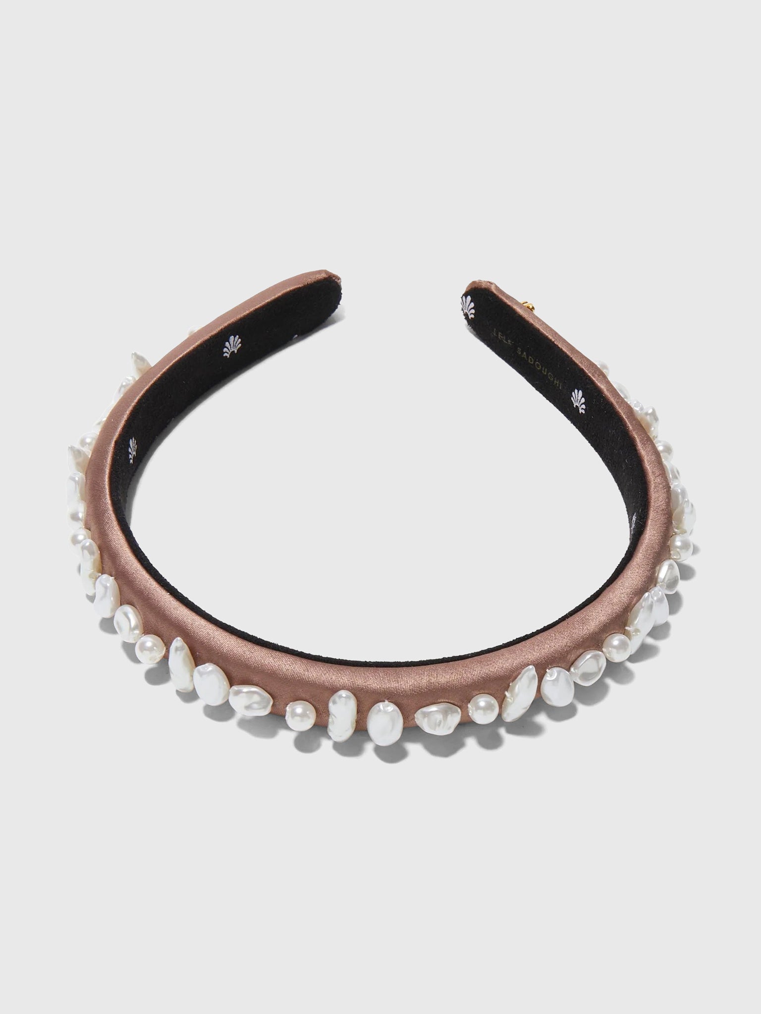 Lele Sadoughi Gigi Pearl Treasure Headband - Saint Bernard