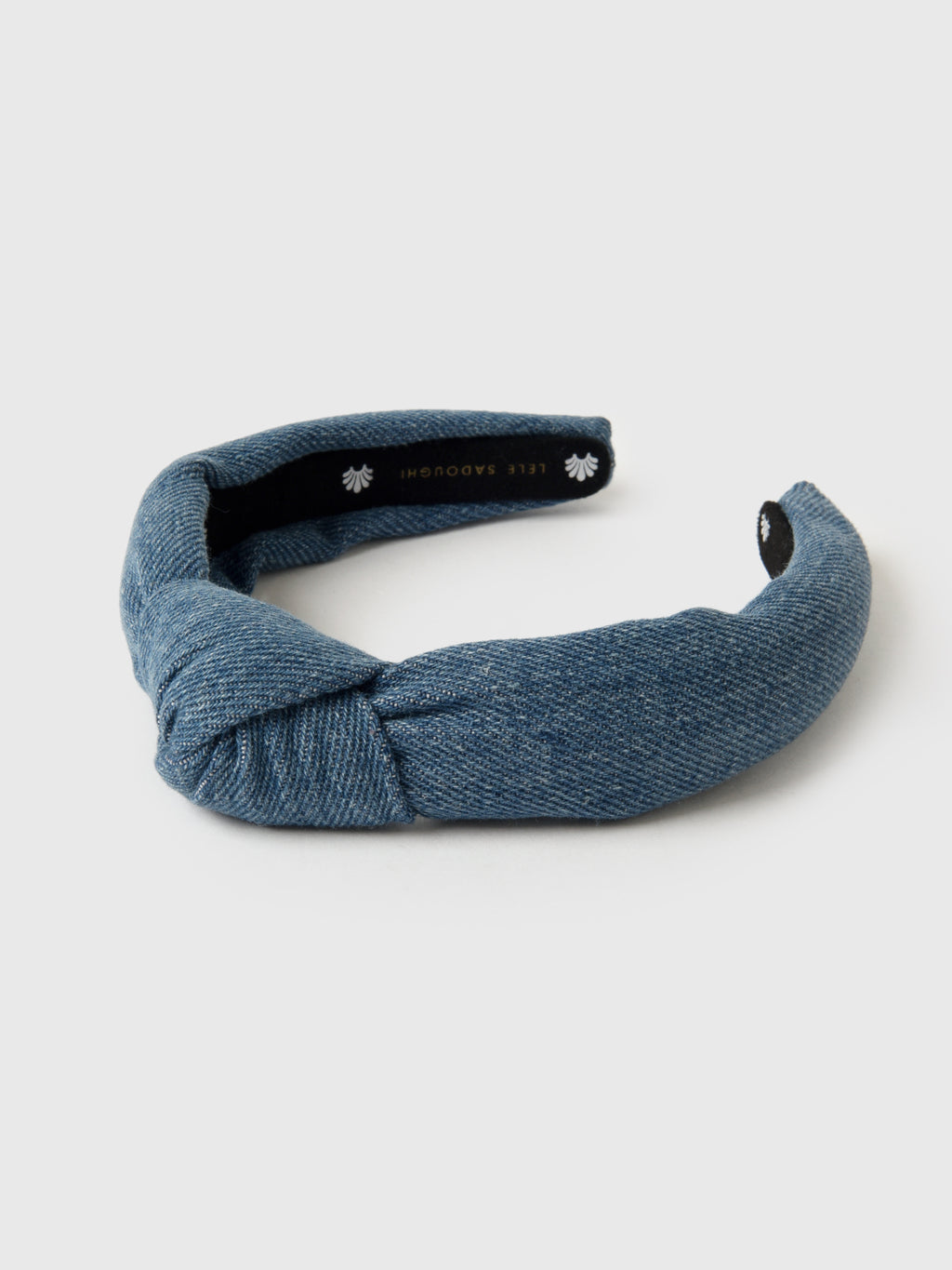 Lele Sadoughi Girls' Denim Knotted Headband - Saint Bernard