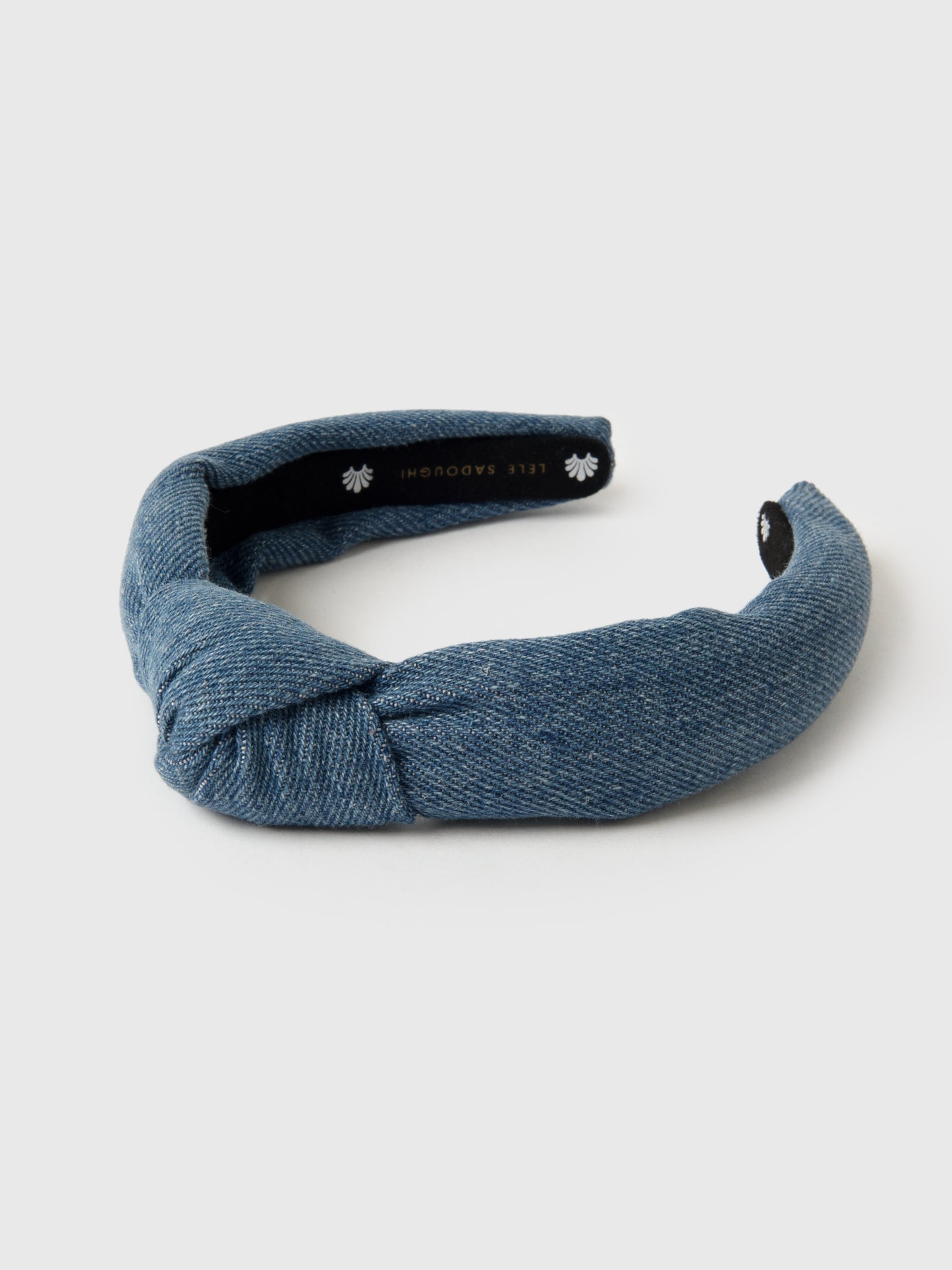 Lele Sadoughi Girls' Denim Knotted Headband - Saint Bernard