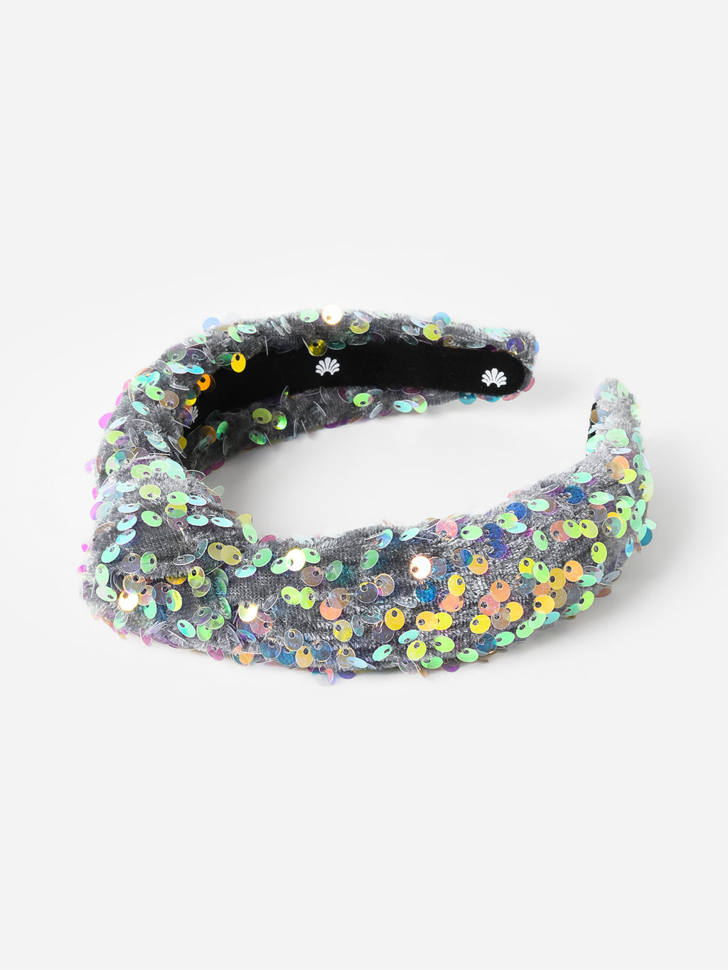 Lele Sadoughi Girls' Sequin Knotted Headband - Saint Bernard