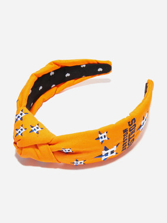 Lele Sadoughi Women's Houston Astros Embroidered Knotted Headband