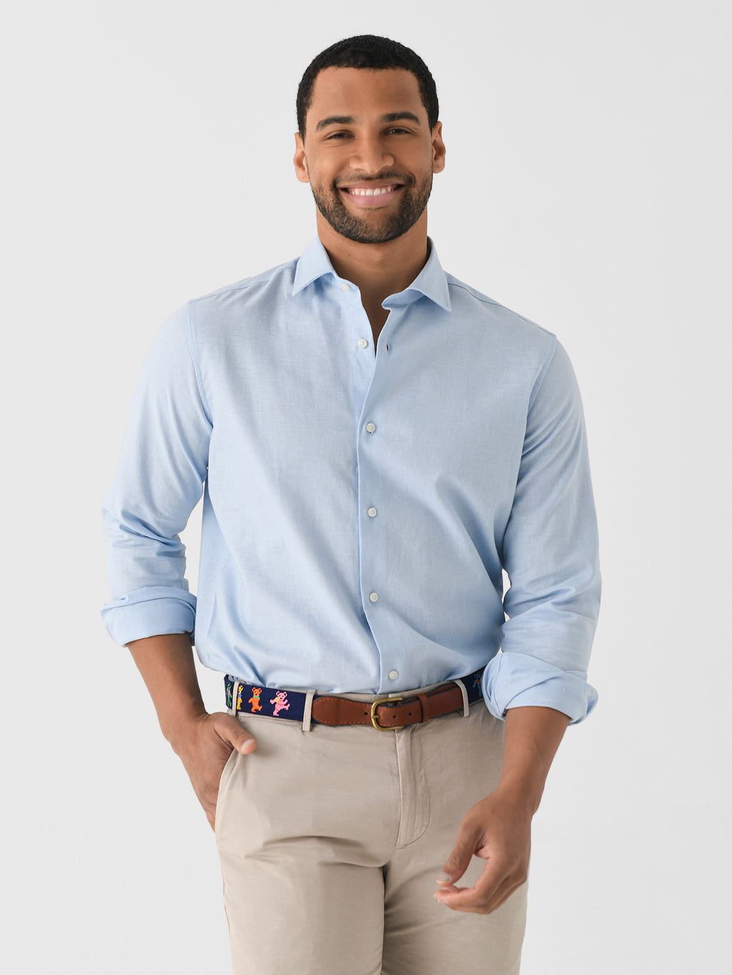 Nicoló Men's Naples Long Sleeve Shirt - Saint Bernard