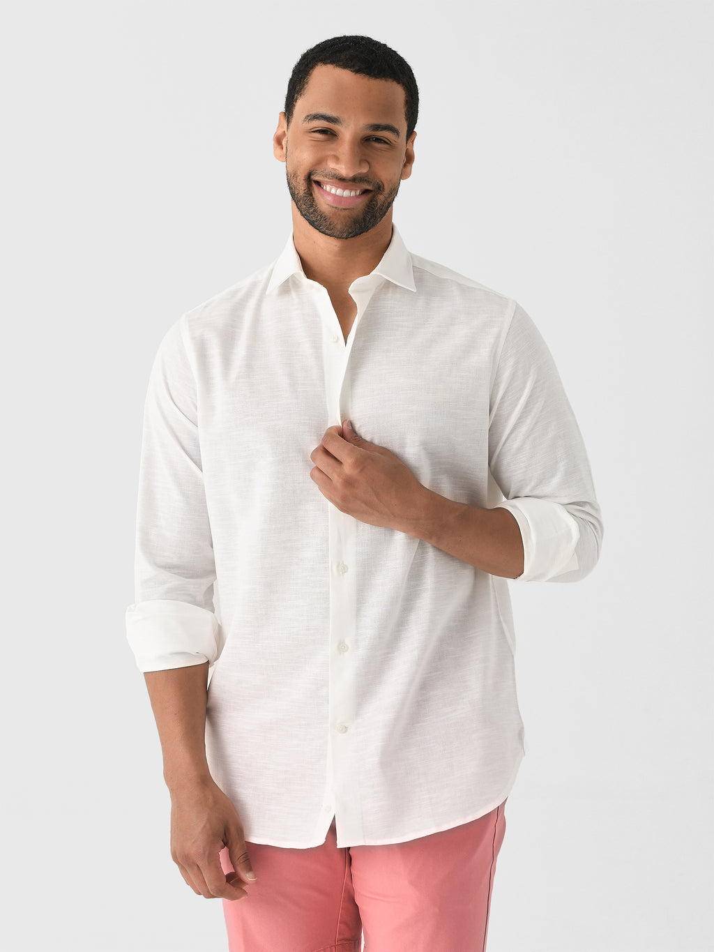 Nicoló Men's Naples Long Sleeve Shirt - Saint Bernard