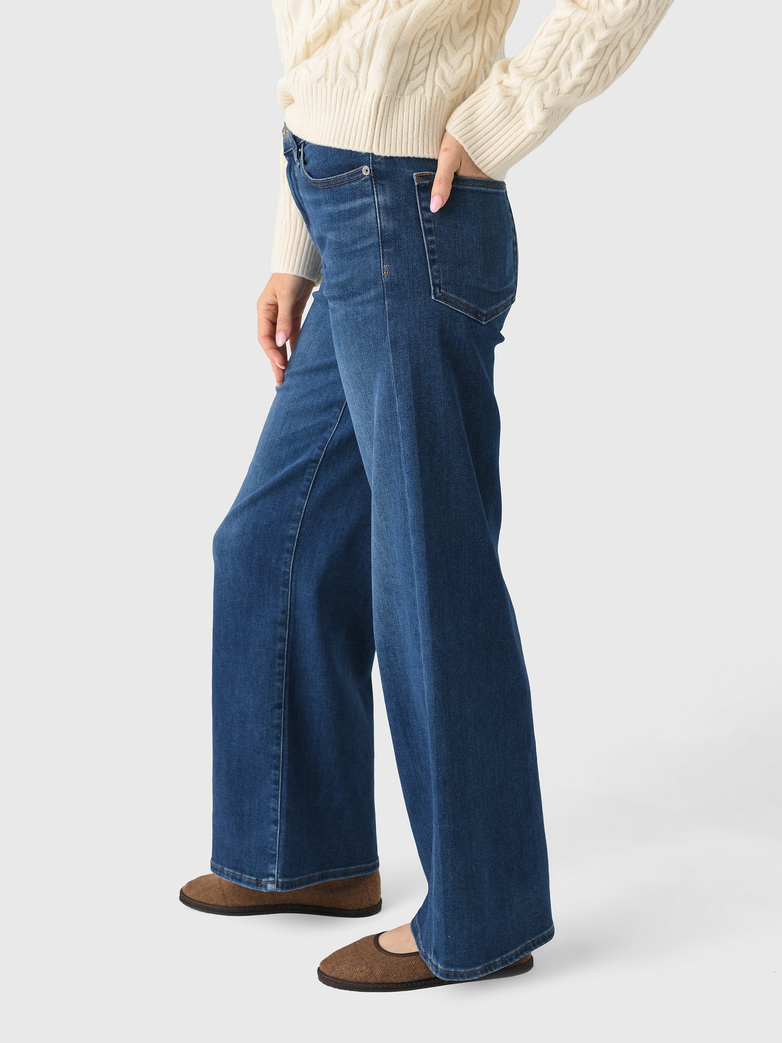 Frame Women's Le Slim Palazzo Jean - Saint Bernard