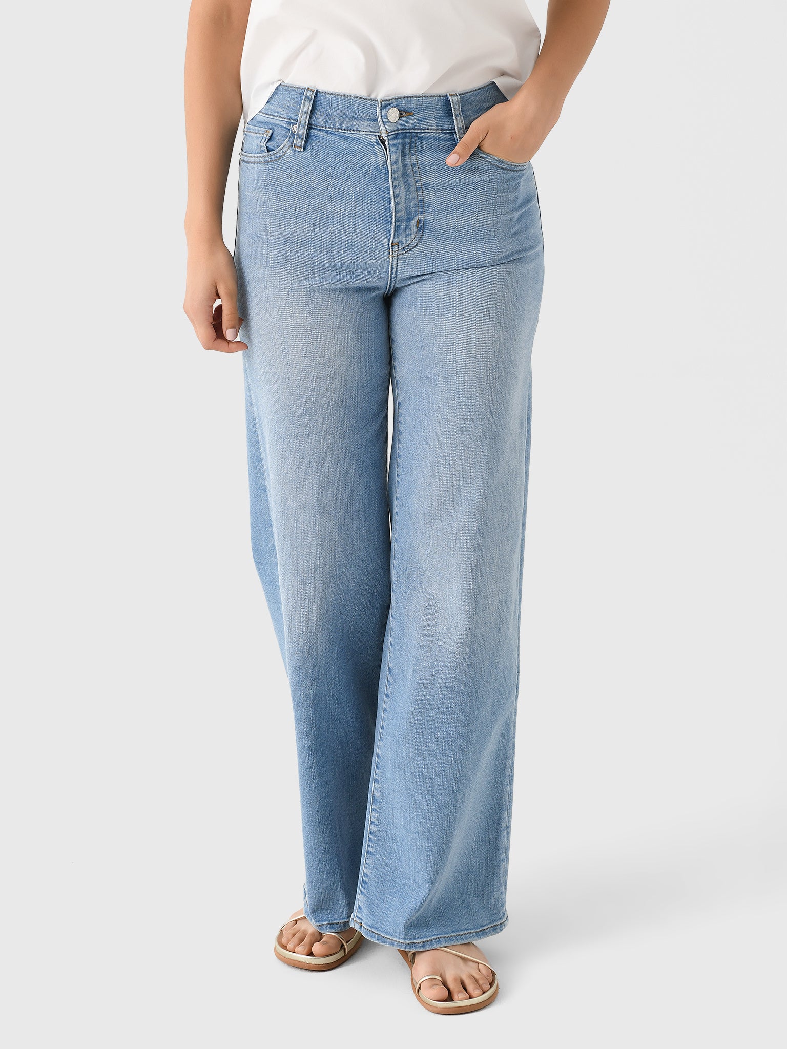 Frame Women's Le Slim Palazzo Jean - Saint Bernard