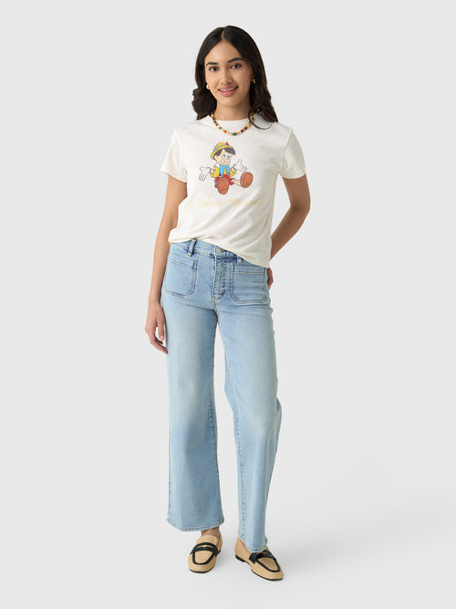 Frame Women's Le Slim Palazzo Modernist Pocket Jean