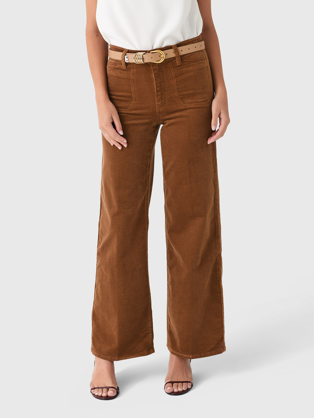 Frame Women's Le Slim Palazzo Modernist Pocket Jean - Saint Bernard