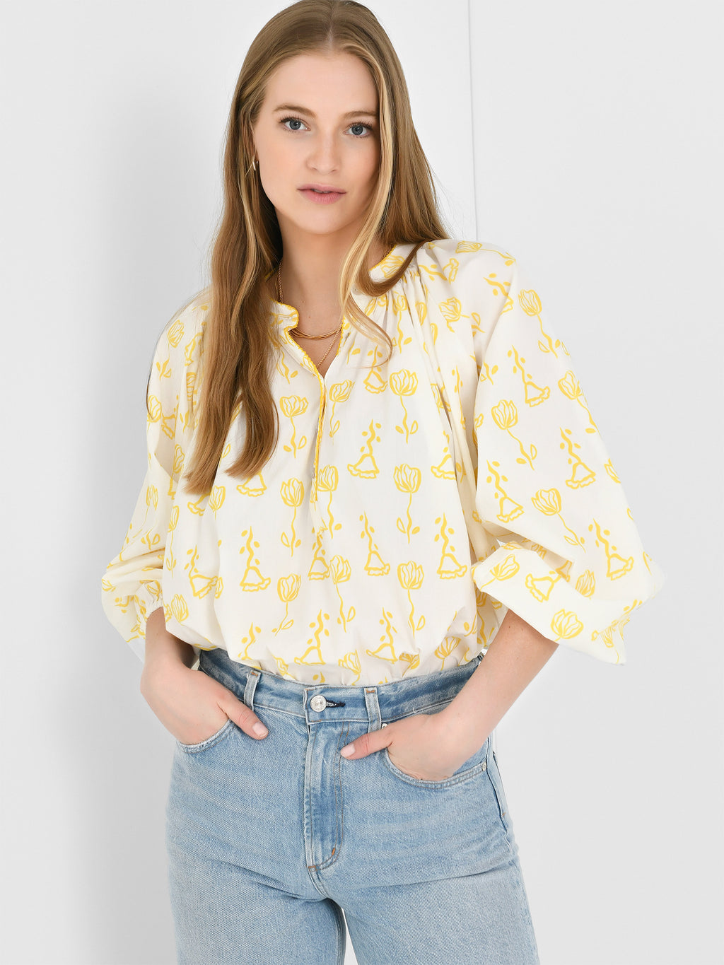 De Loreta Women's Kaia Blouse - Saint Bernard