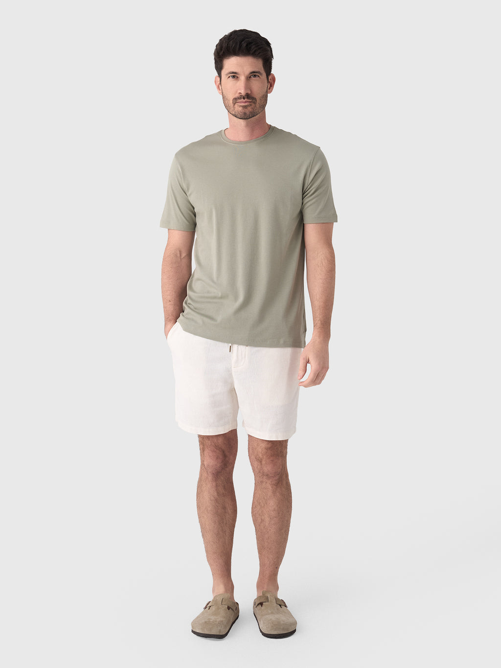 RYE51 Men's The Luxe Supima Crew Neck Short Sleeve Tee - Saint Bernard