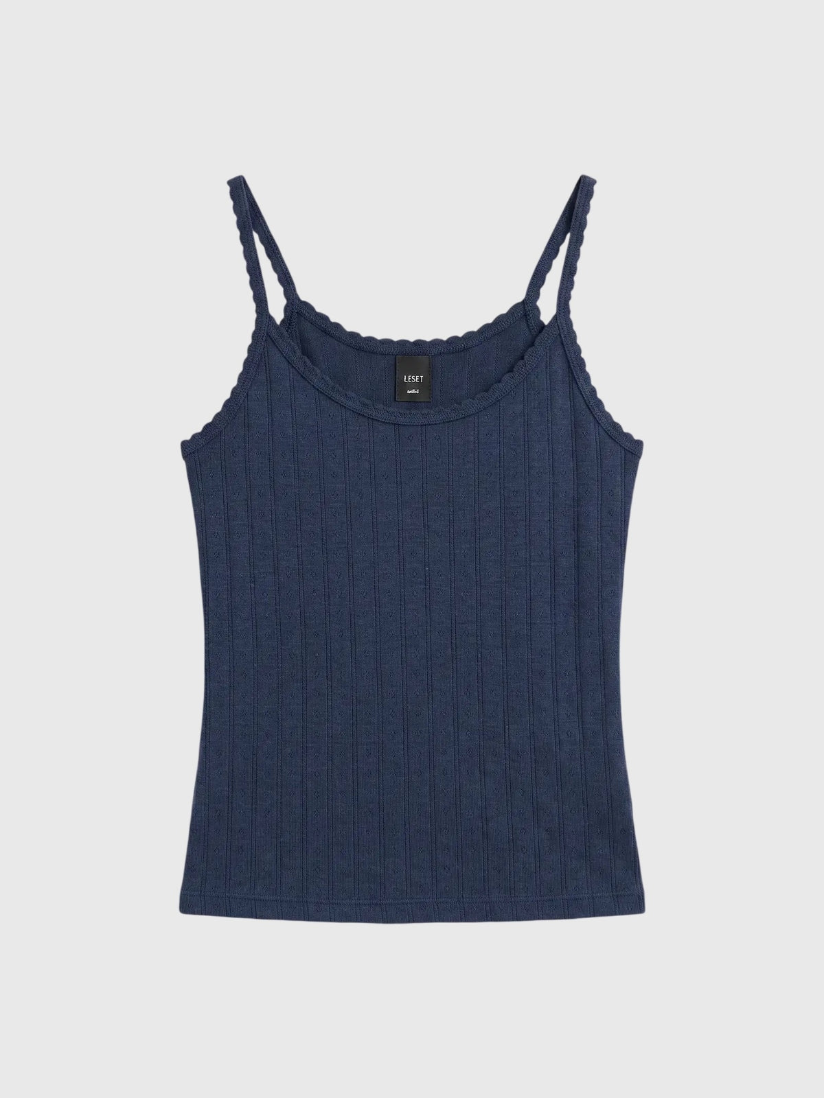 Leset Women's Pointelle Classic Tank Top - Saint Bernard