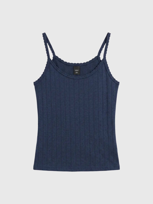Leset Women's Pointelle Classic Tank Top