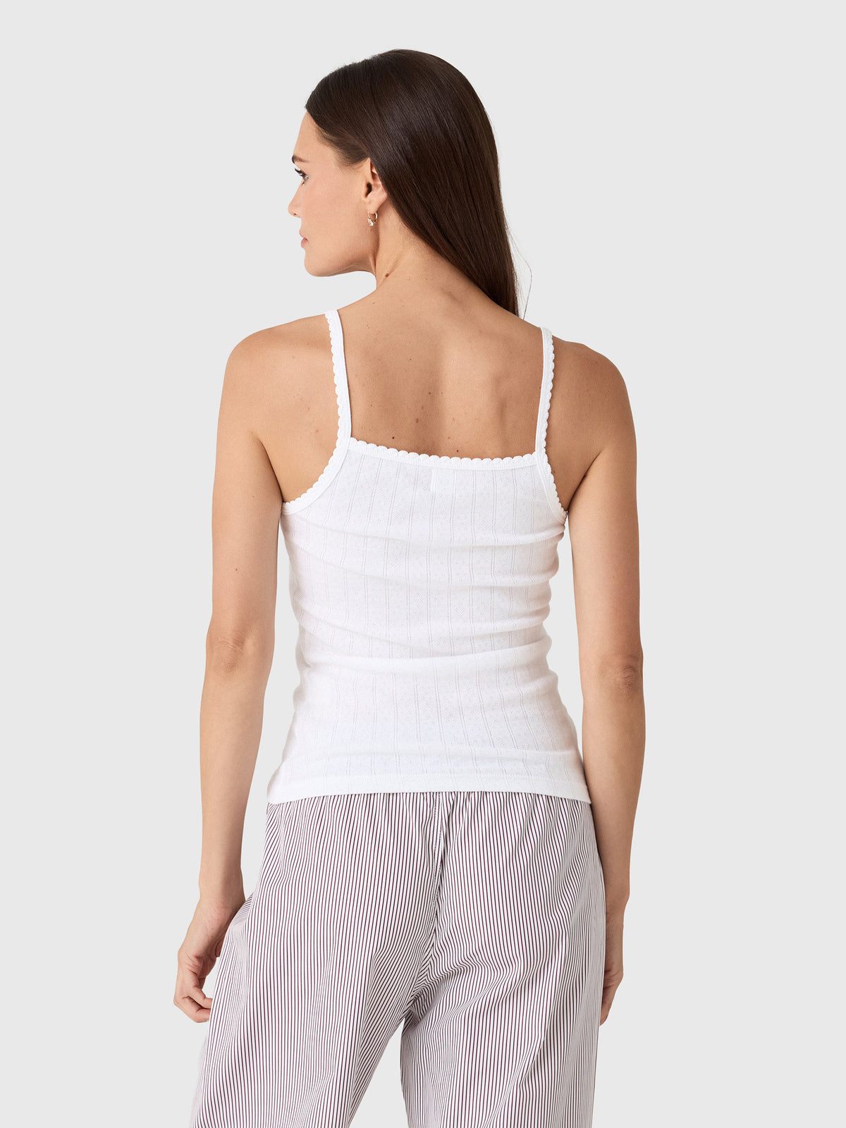 Leset Women's Pointelle Classic Tank Top - Saint Bernard