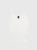 Leset Women's Pointelle Classic Tank Top - Saint Bernard