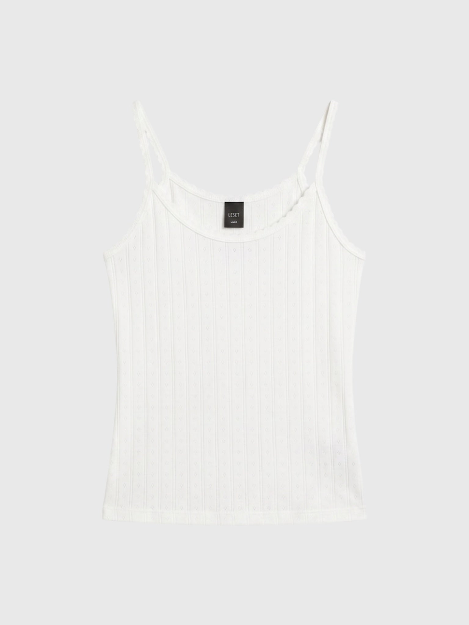 Leset Women's Pointelle Classic Tank Top - Saint Bernard