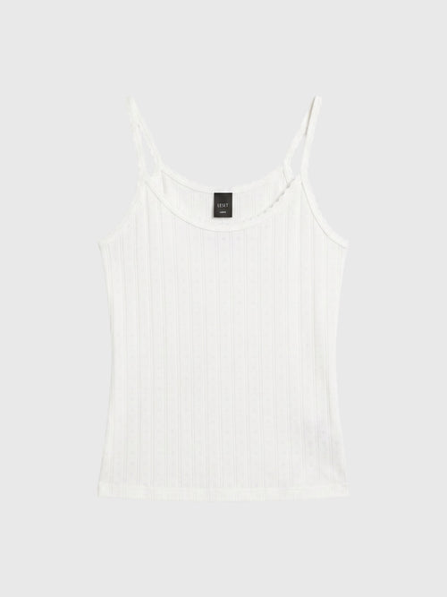 Leset Women's Pointelle Classic Tank Top