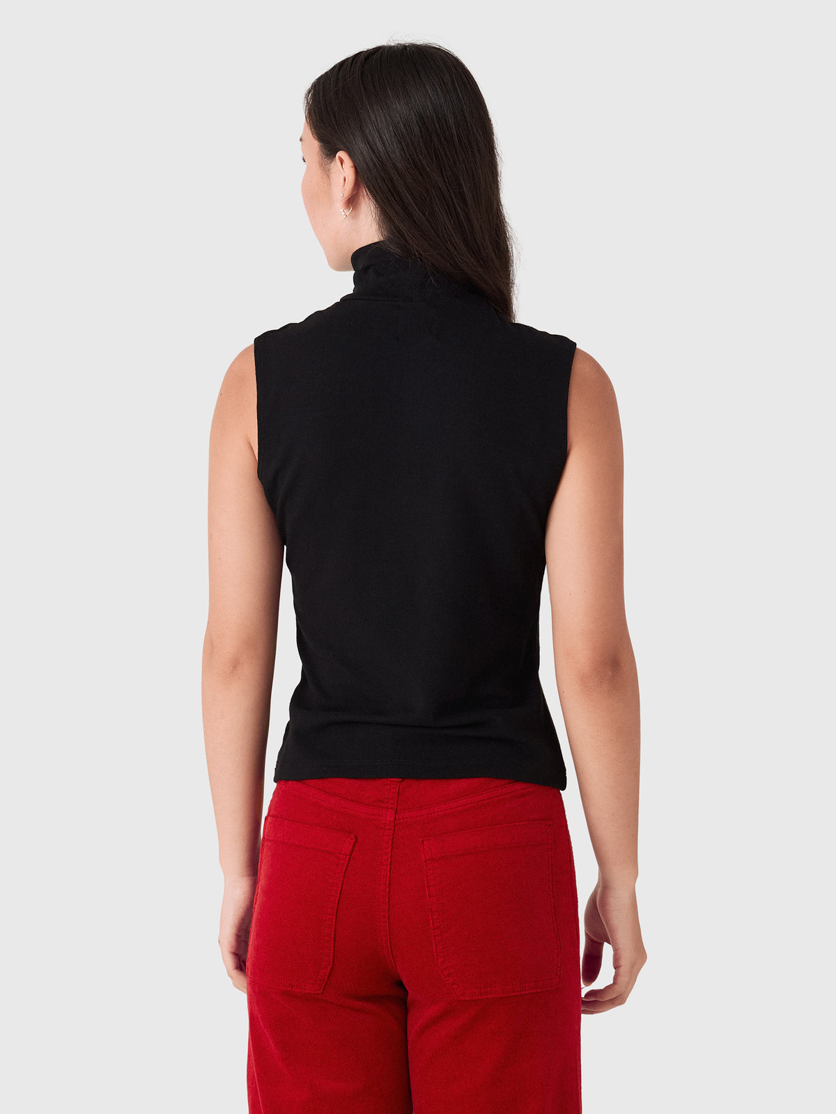 Leset Women's Lauren Sleeveless Turtleneck - Saint Bernard