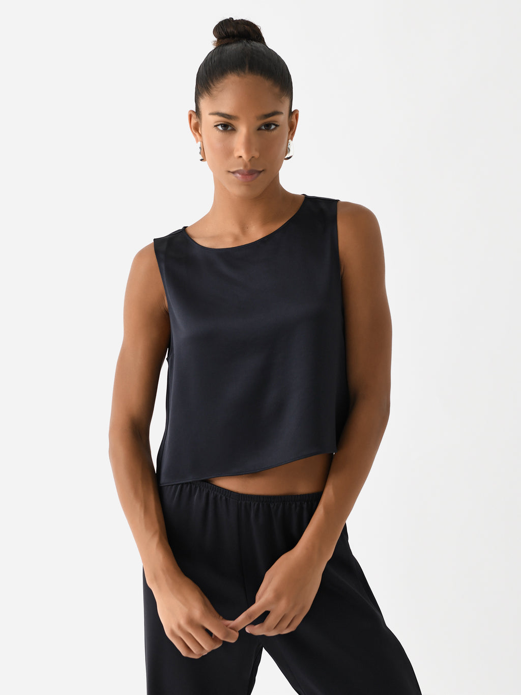 Leset Women's Barb Crop Sleeveless Crew - Saint Bernard