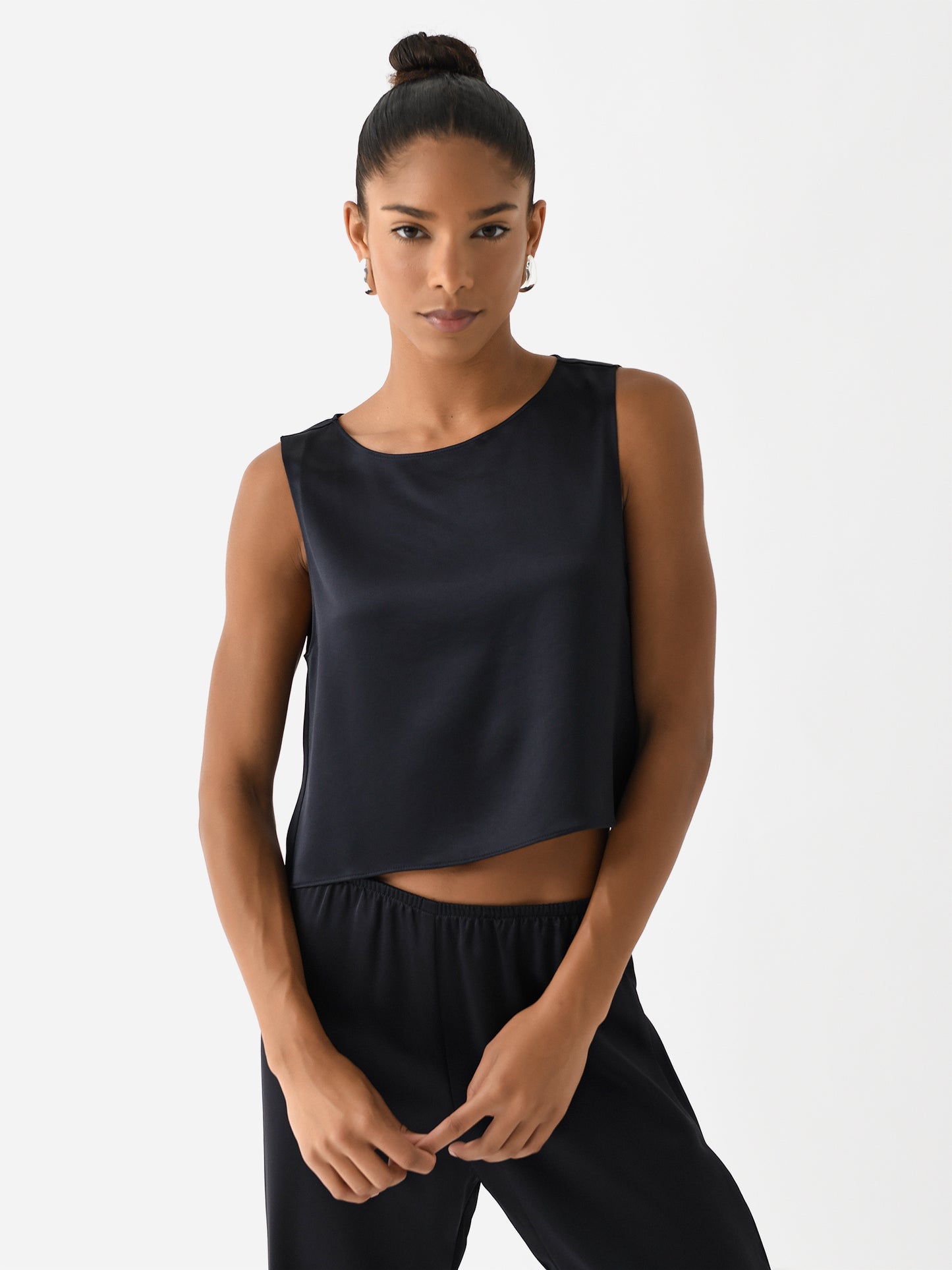 Leset Women's Barb Crop Sleeveless Crew - Saint Bernard