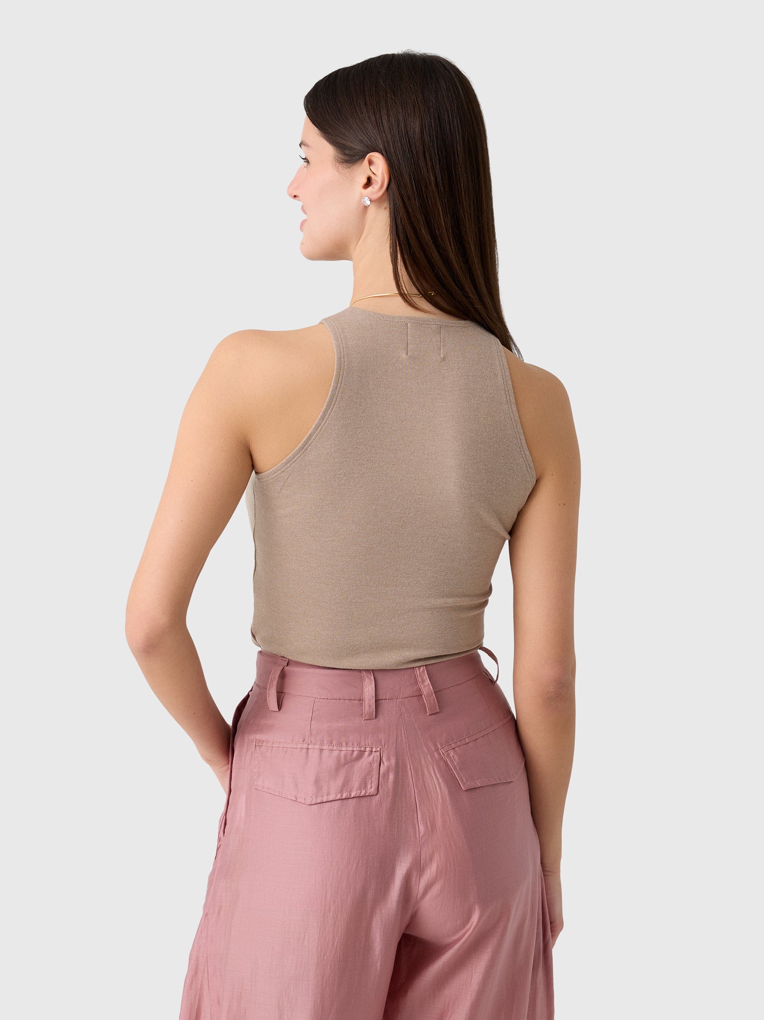 Leset Women's Lauren High Neck Tank - Saint Bernard