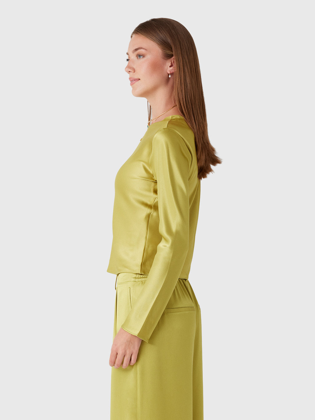 Leset Women's Barb Long Sleeve Crew - Saint Bernard