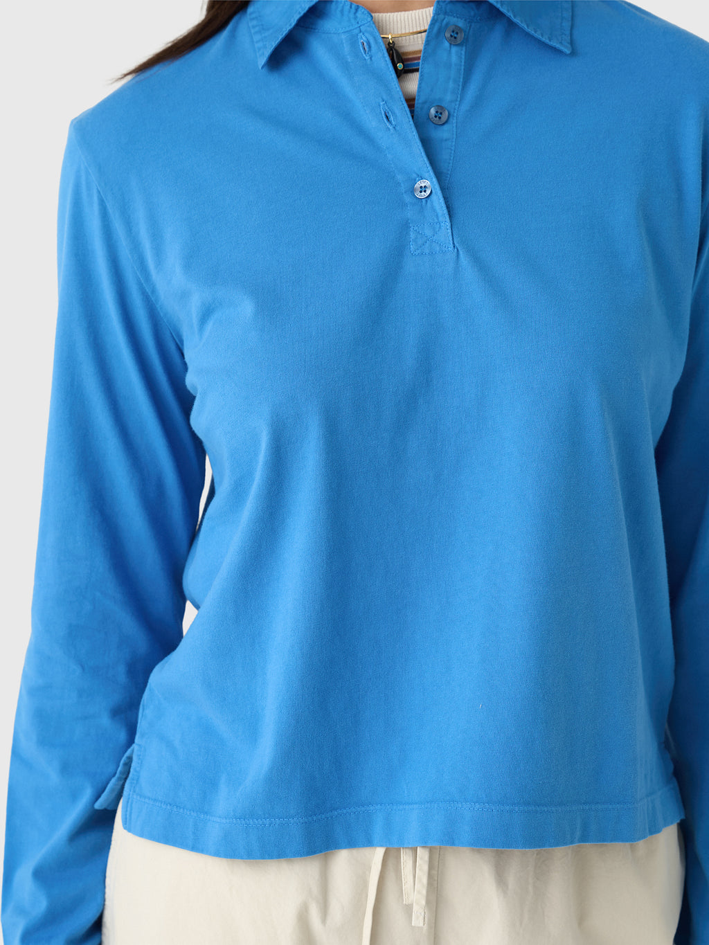 Leset Women's Margo Long Sleeve Polo - Saint Bernard